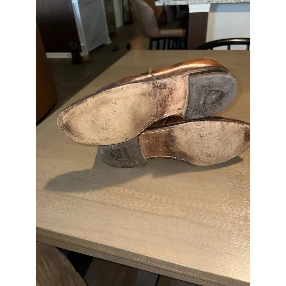 Vintage Jarman Men’s Brown Leather Bit Loafers Slip On Dress Shoes Size 9